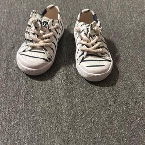 Keds White and Black Classic Toddler Sneakers